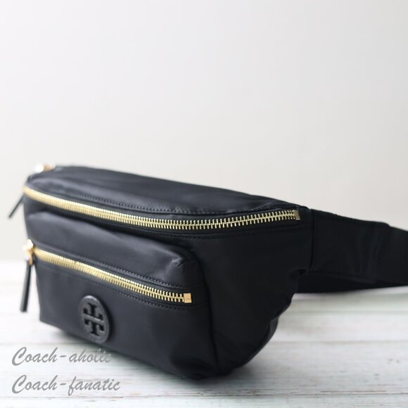 NWT Tory Burch Nylon Belt Bag Fanny Pack Crossbody in Black - Picture 6 of 11